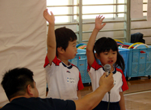 �u����΂�܂�!!�v�ƌ��C�ɐ����̌��t�𔭕\���܂���