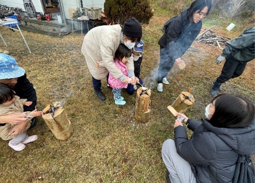 スウェーデントーチ作り