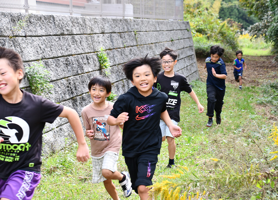 おにごっこで思いっきりダッシュ！