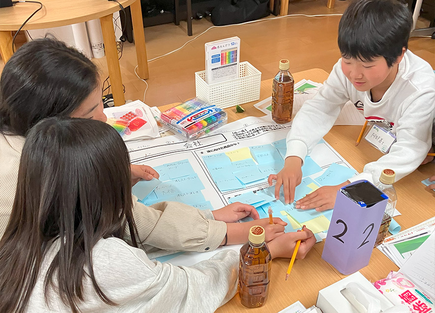 付箋を使ってアイデア出し