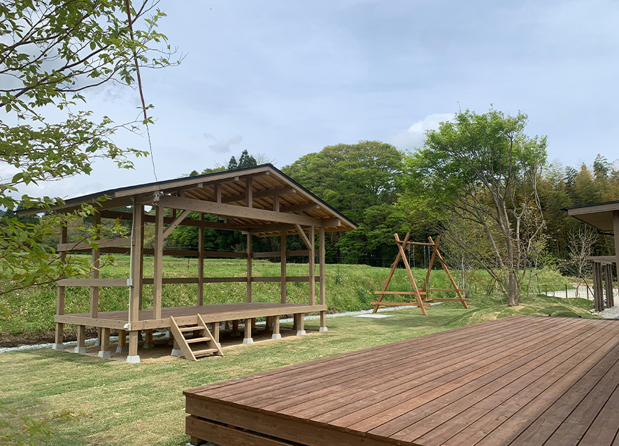 ウッドデッキスペース