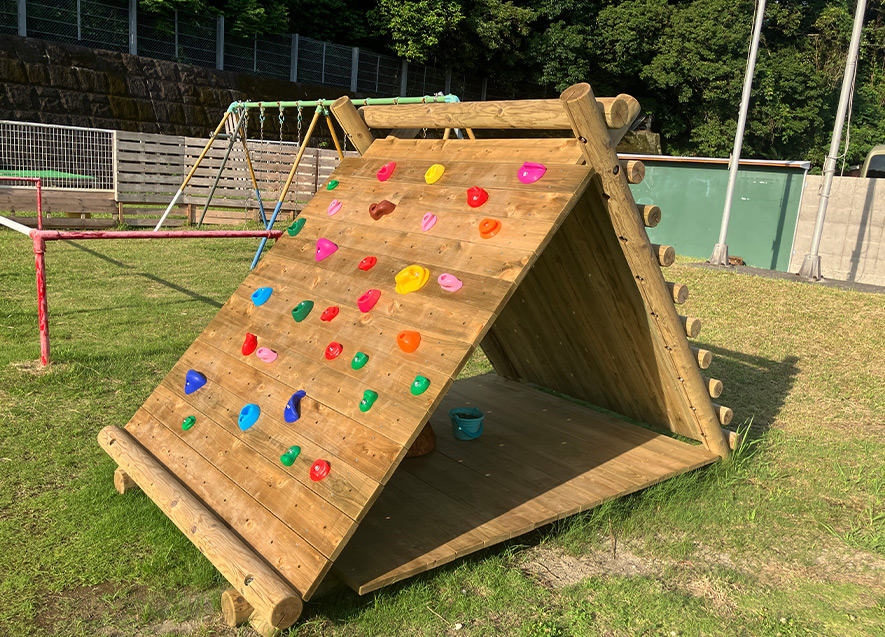 新たに設置した遊具