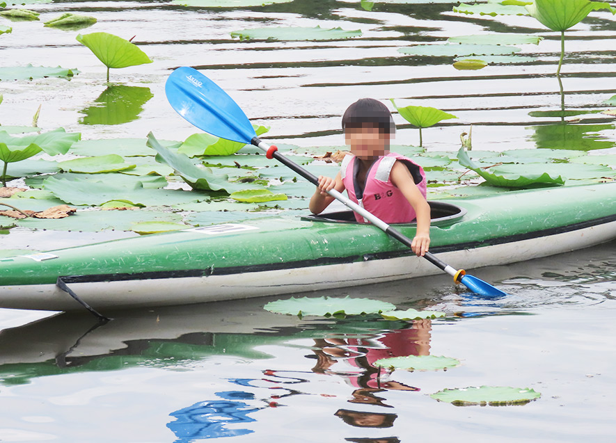 上手に漕げるようになったよ！