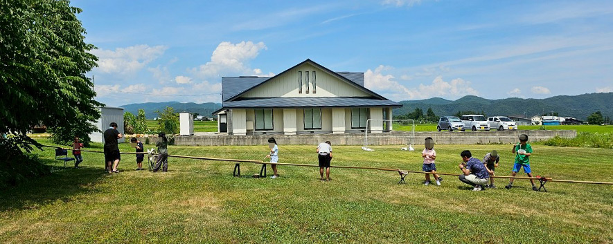 なが～～～い流しそうめん