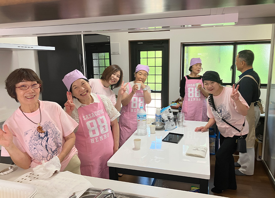 ボランティアとして駆けつけてくれた地域の皆さん