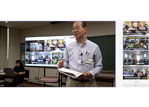 道田教授による講義（オンライン）
