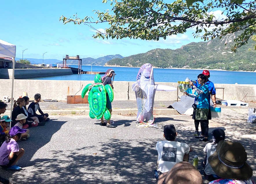 海ごみ啓発活動の様子