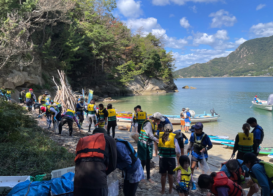 清掃活動の様子