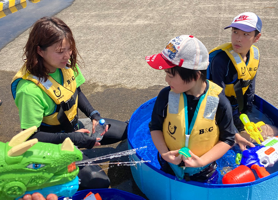 水遊びはやっぱり大人気！