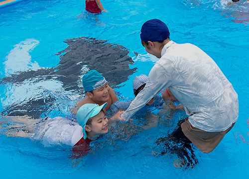 水遊びの様子