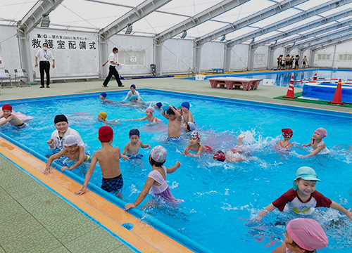 水遊びの様子