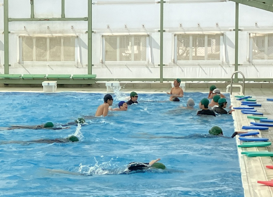 水泳教室の様子