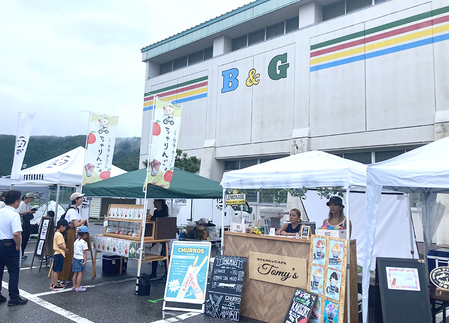 式典に合わせて実施された「mama&papas fes」