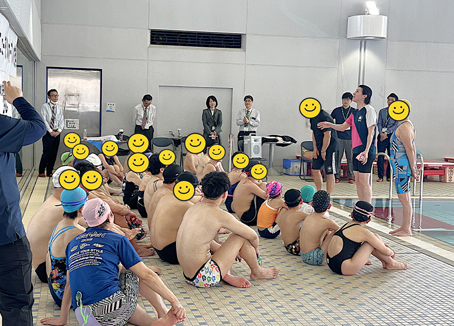 中村真衣さんによる水泳教室
