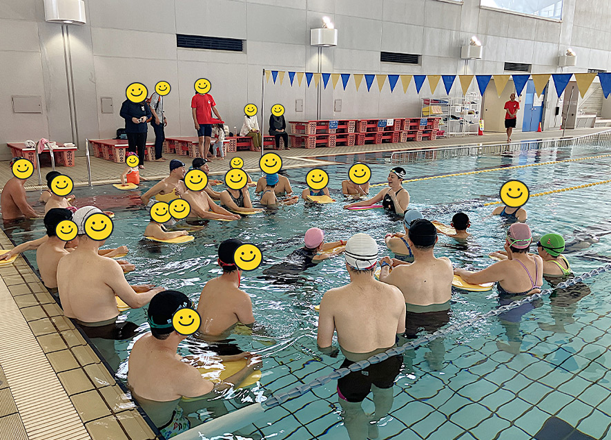 水泳教室の様子