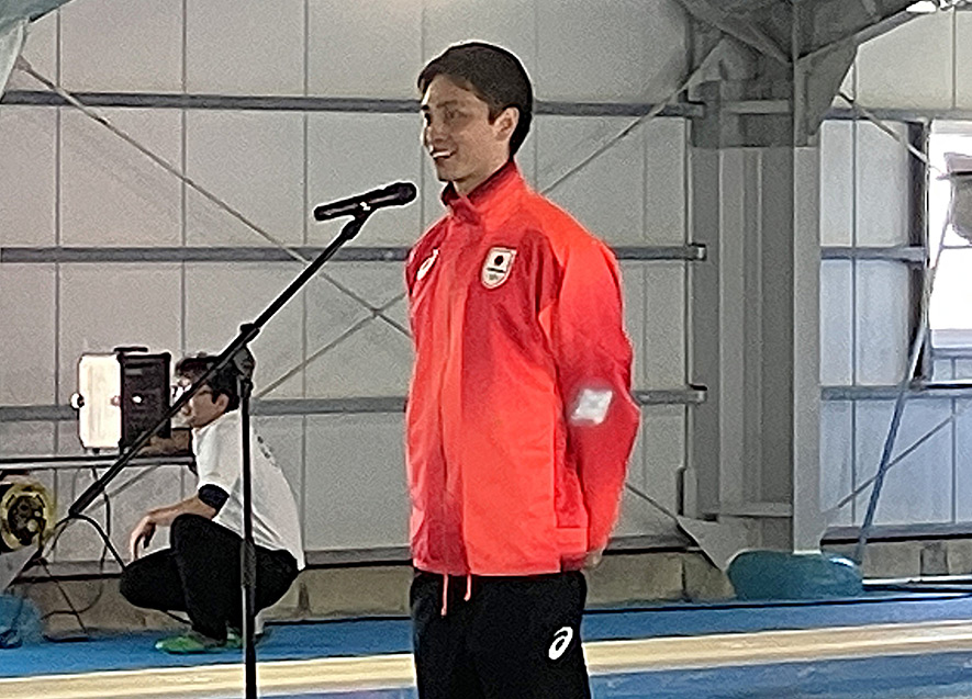 花車選手のあいさつ