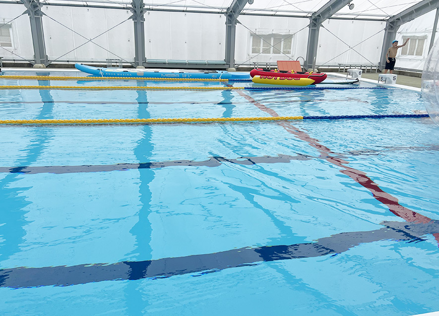 プール缶体塗装