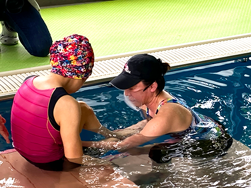 膝のストレッチ