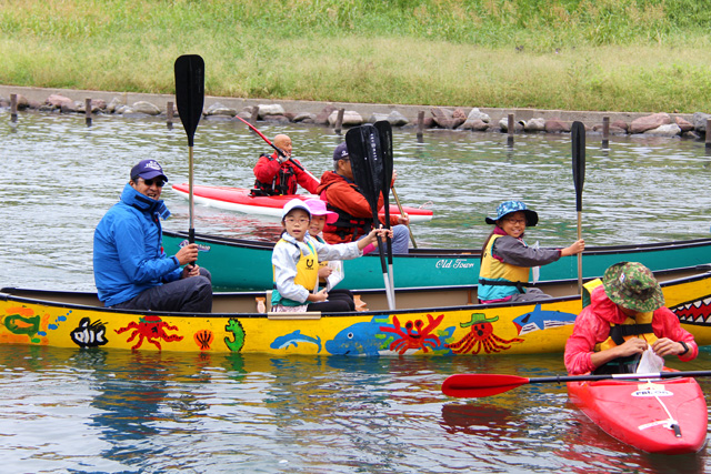 カヌーだけじゃない他の船も体験！