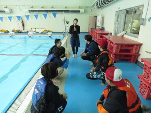 安全教室の模擬指導