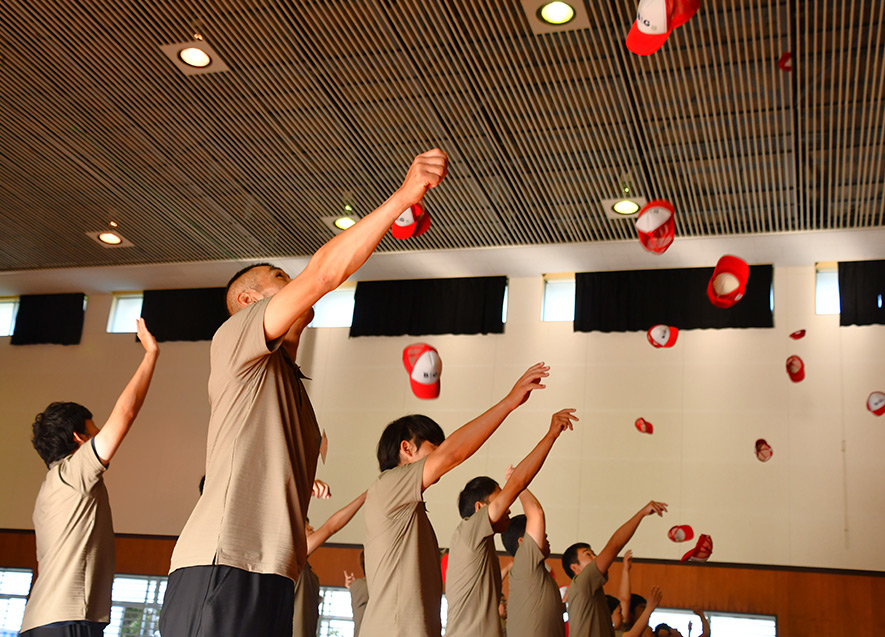 「教官」として参加した9月養成研修（鹿児島県天城町）
