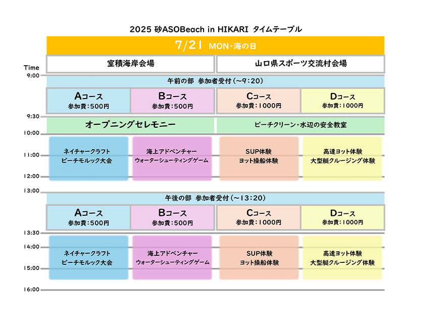 タイムテーブル