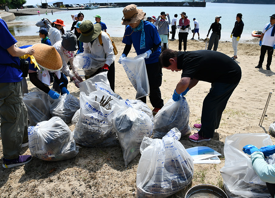 多くの海洋ごみを回収しました