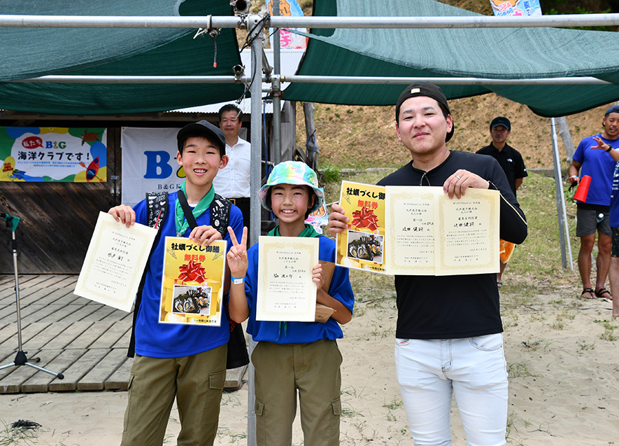 大声選手権受賞者（子どもの部・大人の部）