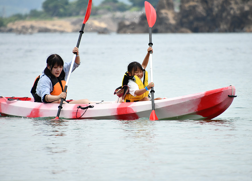 力を合わせて漕いだカヤック体験