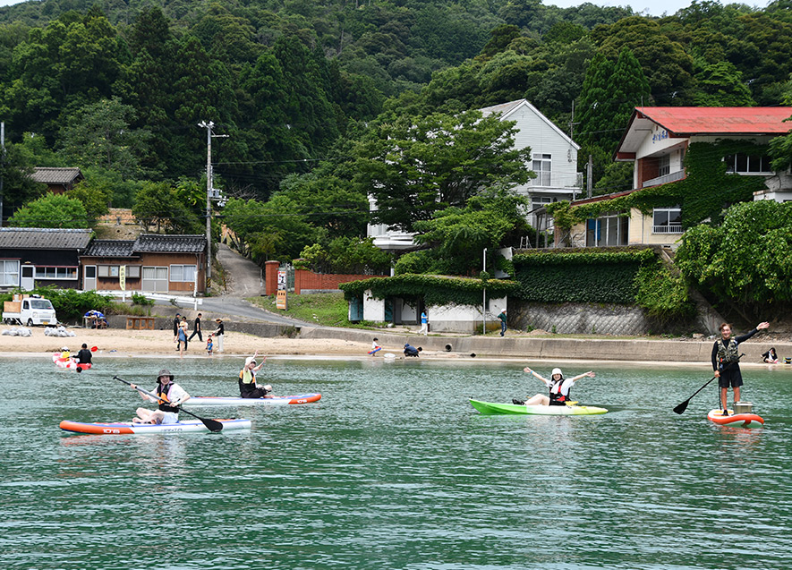 大人気だったカヤック・SUP体験