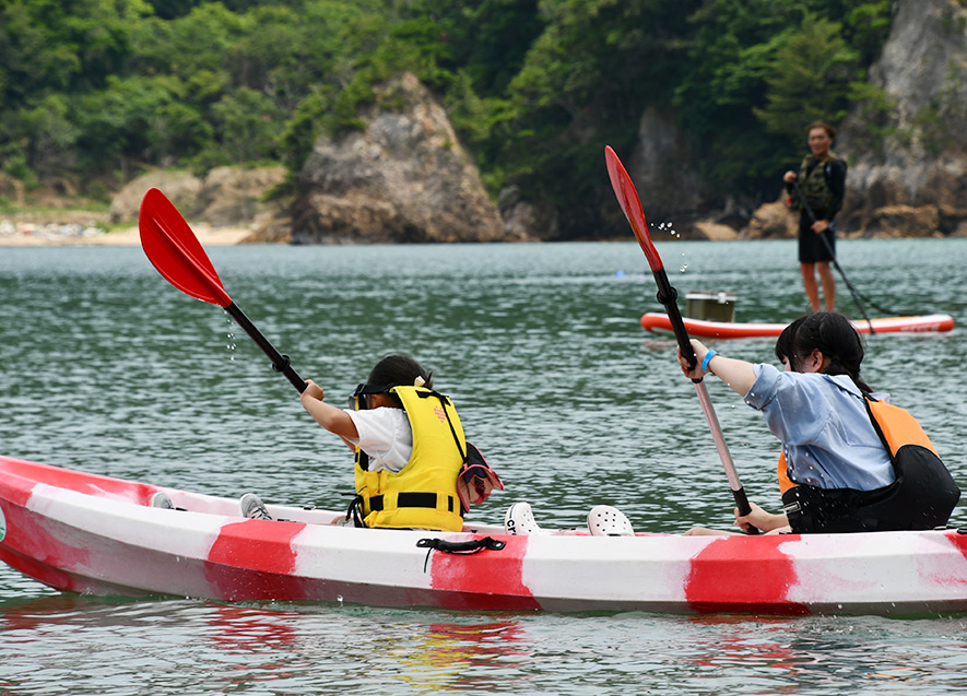〇カヌー・ＳＵＰ体験（貞山運河で実施）