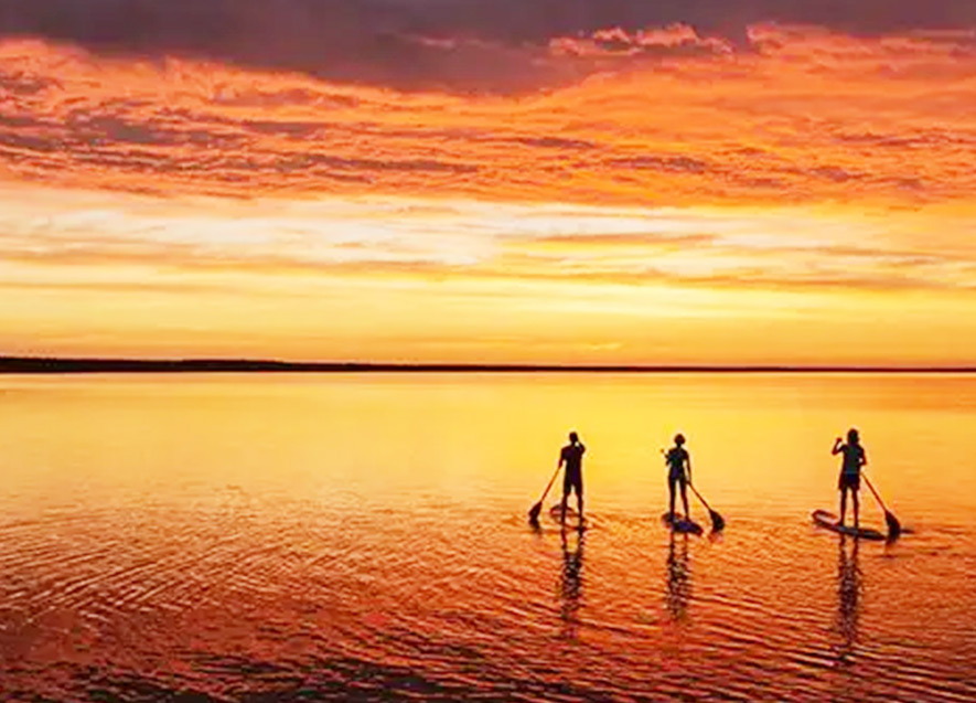 （サンセットSUP体験）SUPに乗りながらサンセット風景を楽しもう！