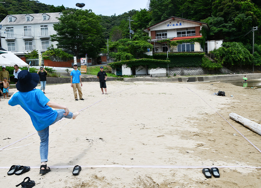 ビーサン飛ばし