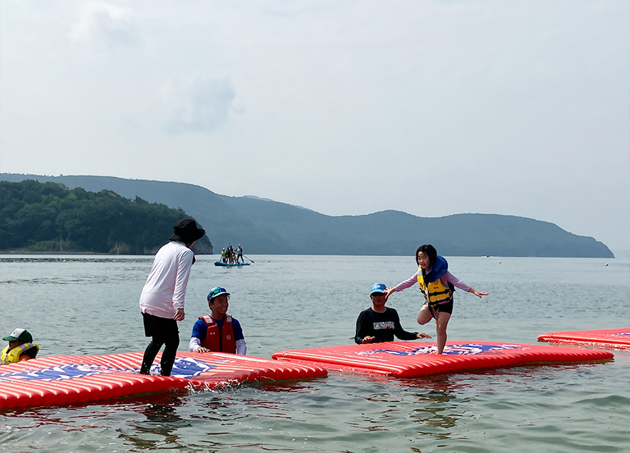 海上ポージング