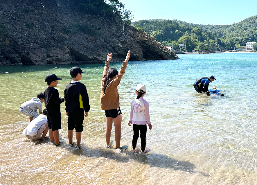 水辺の安全教室（背浮き）