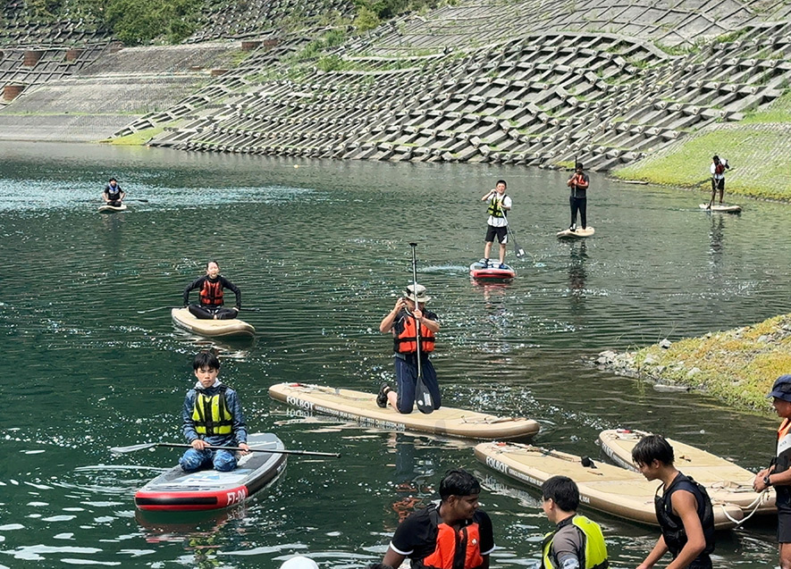 SUP・カヌー体験の様子