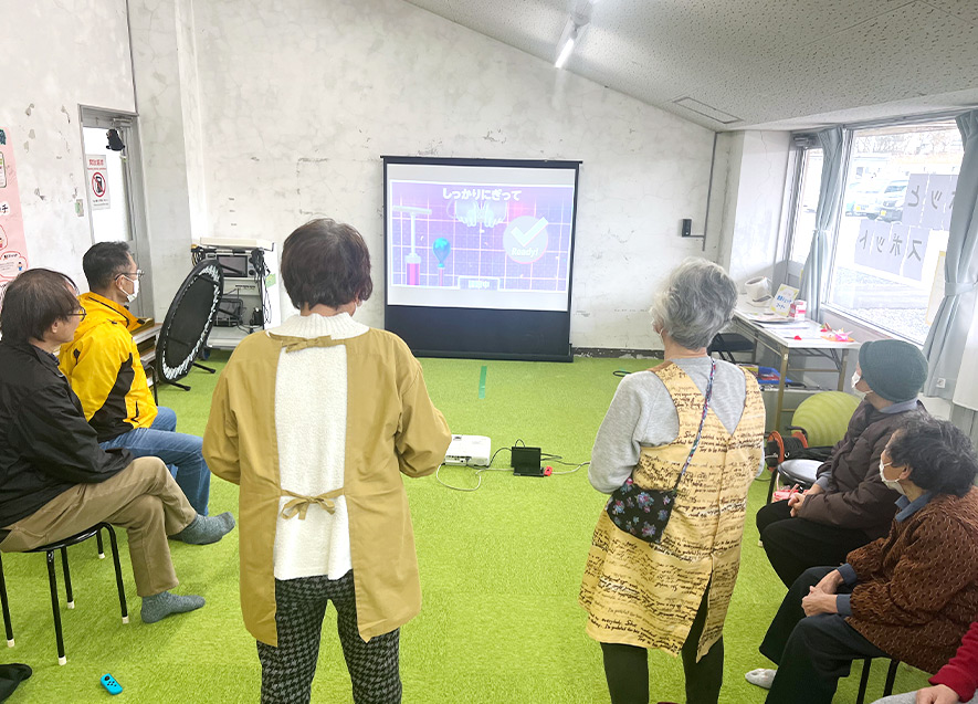 画面の説明を見ながら、初めてのeスポーツに挑戦