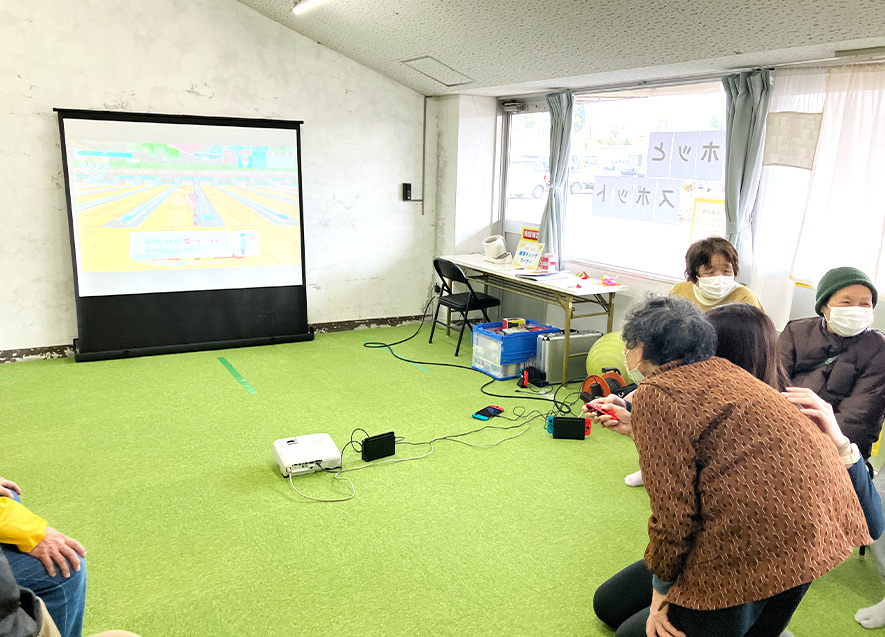 コントローラーを使って見事にストライク