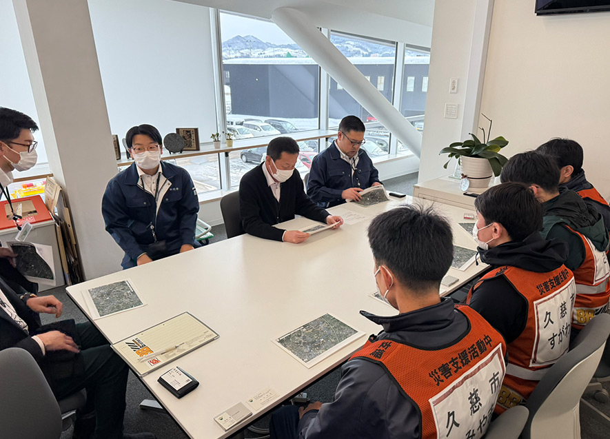 平川市での除雪作業前会議