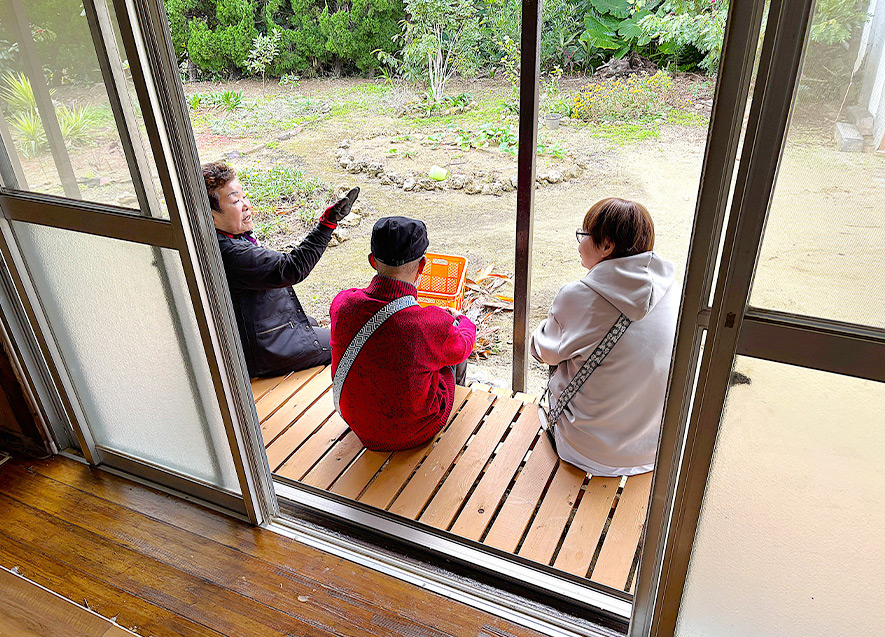 空き家の家主と交流