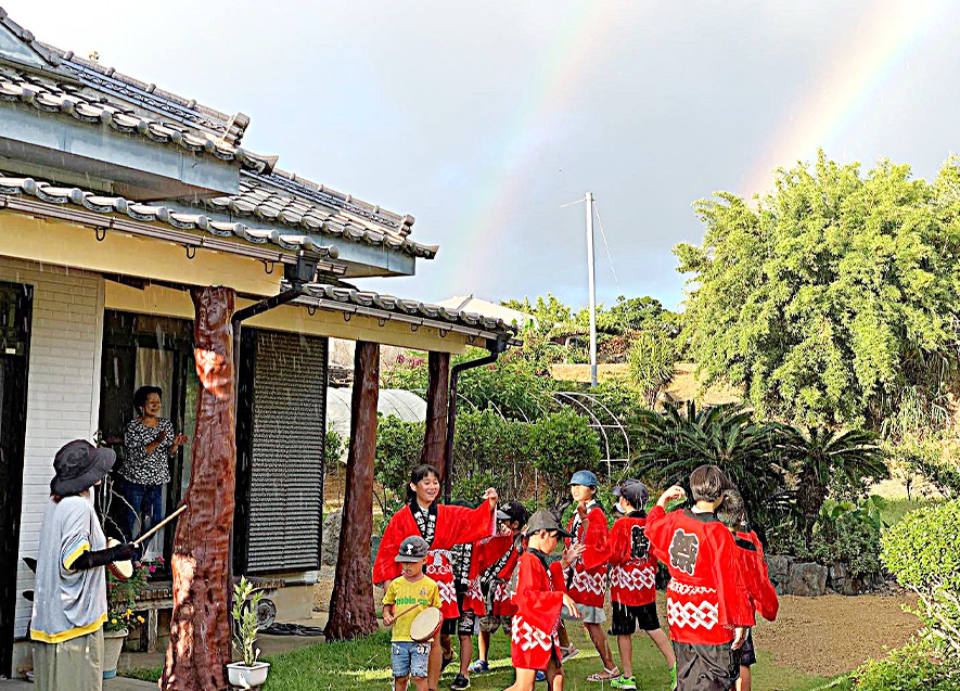 集落行事「もちたぼれ」体験