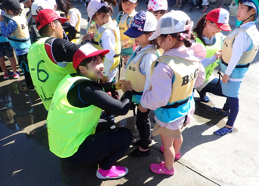 研修の一環として行われる指導実習