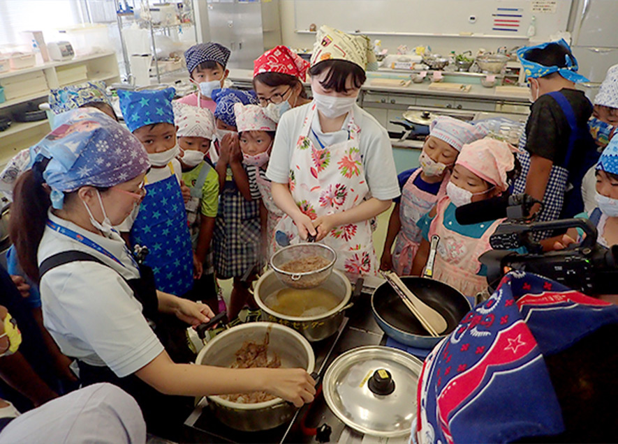 地元の食材を使った料理教室
